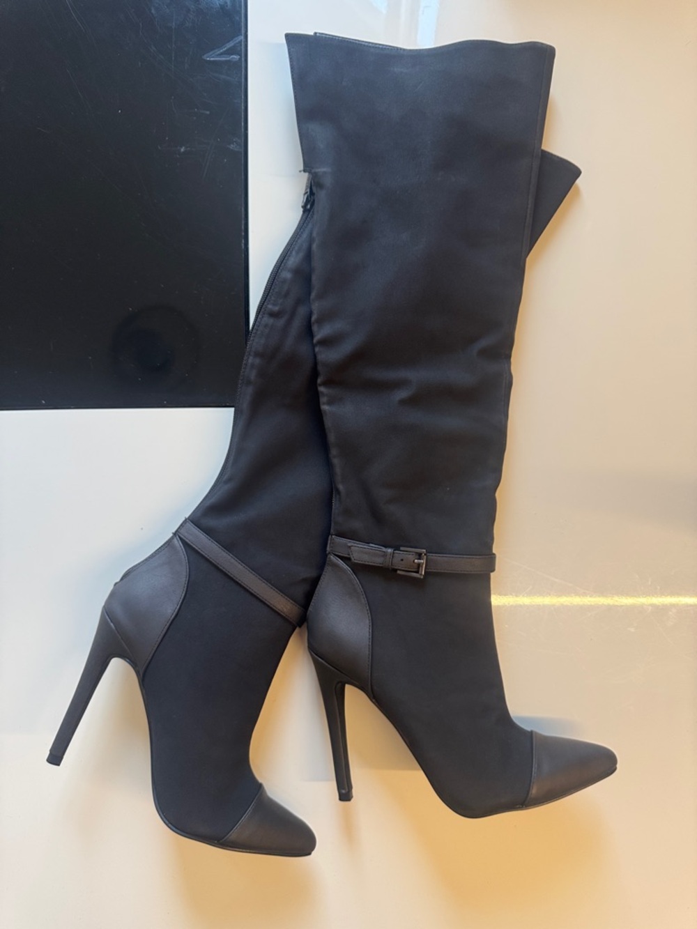 Michael Antonio Black Over-the-Knee Stiletto Boots